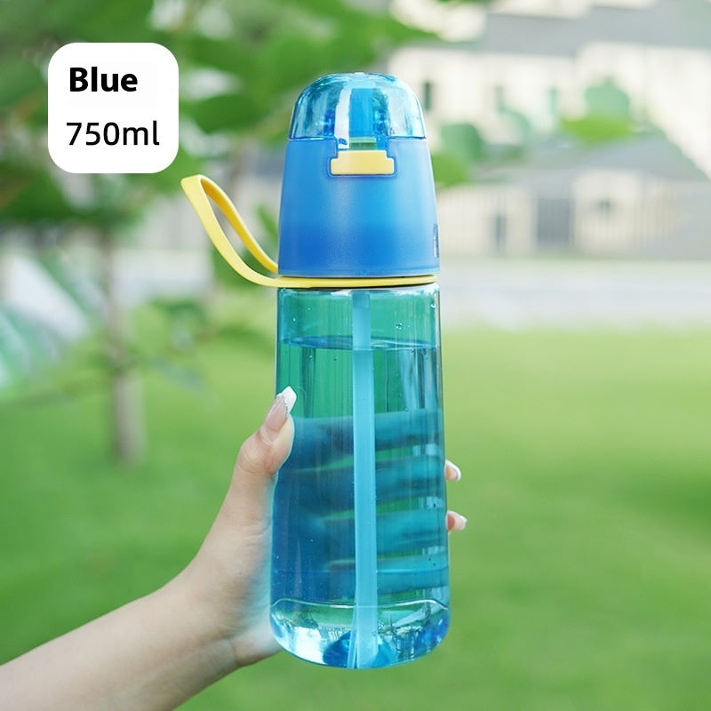 Girls' Hydrating and Cooling Sports Spray Water Bottle