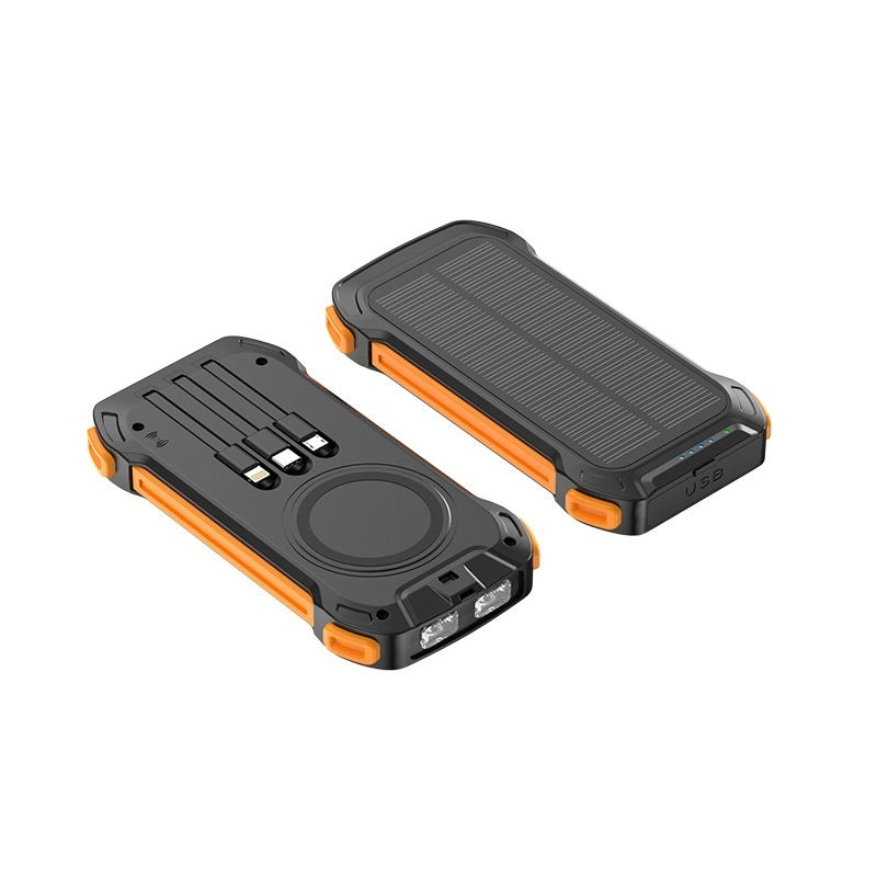 Cargador Inalámbrico Solar Fuente de Alimentación Portátil